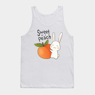 Sweet as a Peach Bunny Tank Top